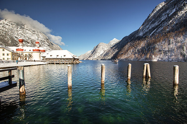 St. Bartholomä stop in winter