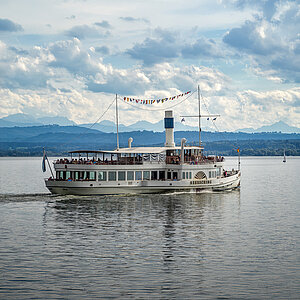 "Raddampfer" HERRSCHING auf dem Ammersee