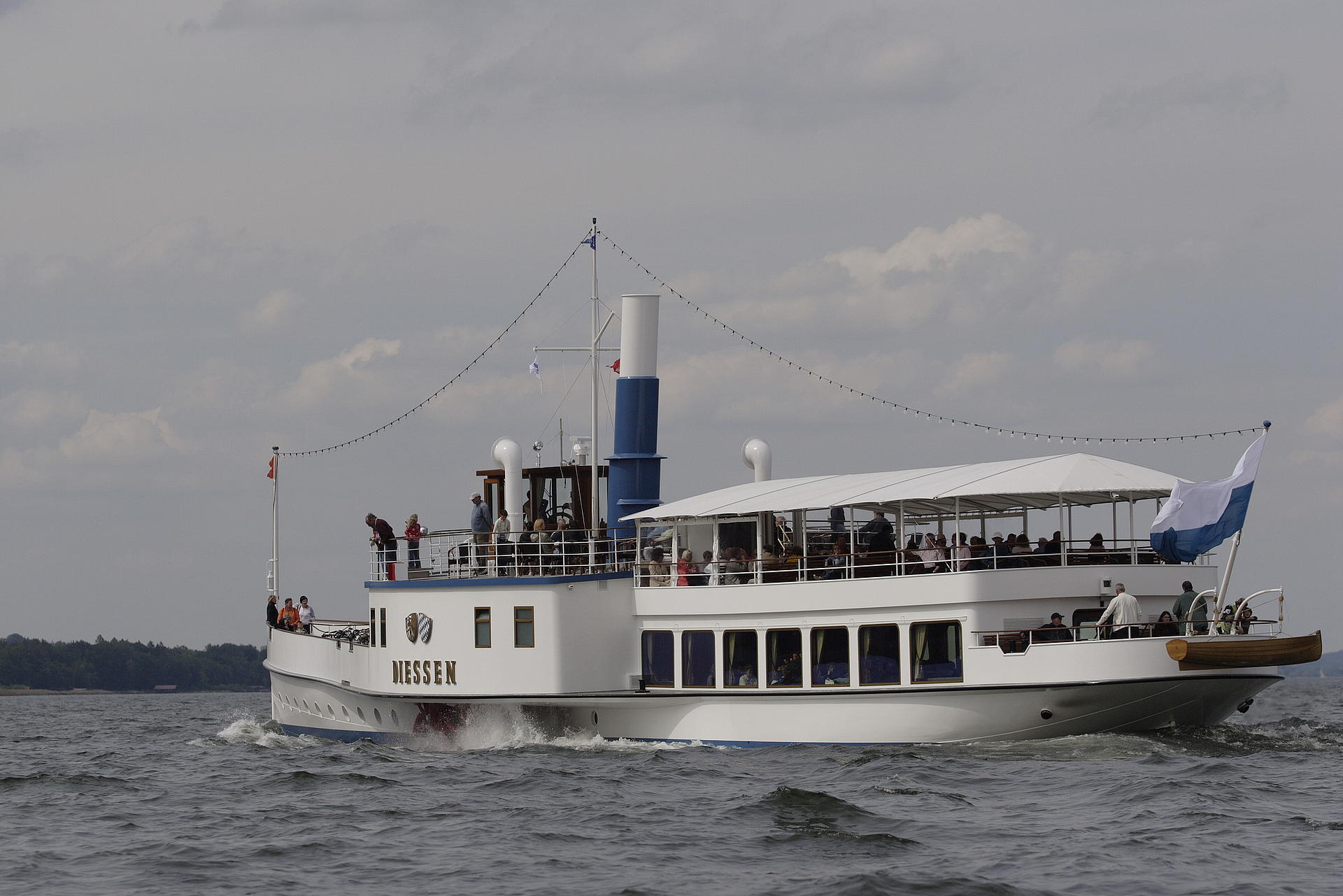 CPA AK Ammersee - Dampfer Gisela und Blick auf Diessen GERMANY (962655)