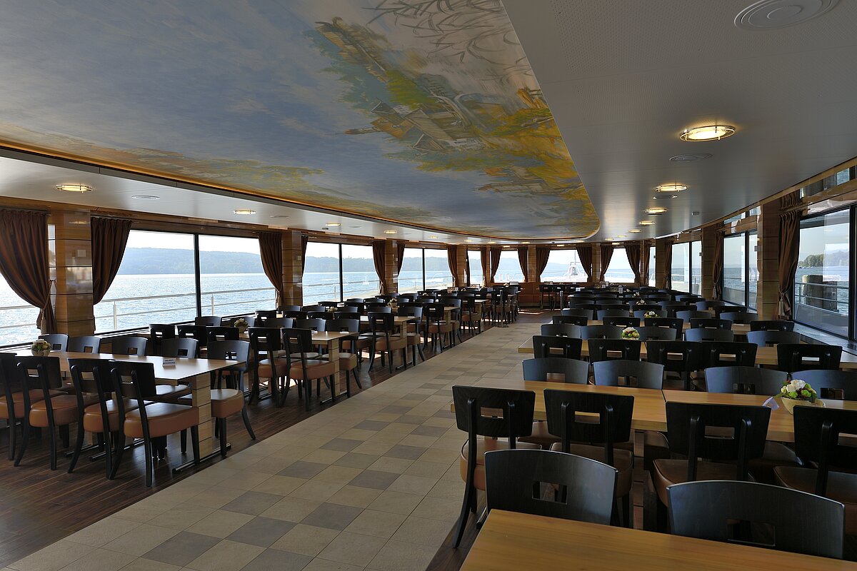 Hauptdecksalon mit Deckengemälde MS SEESHAUPT