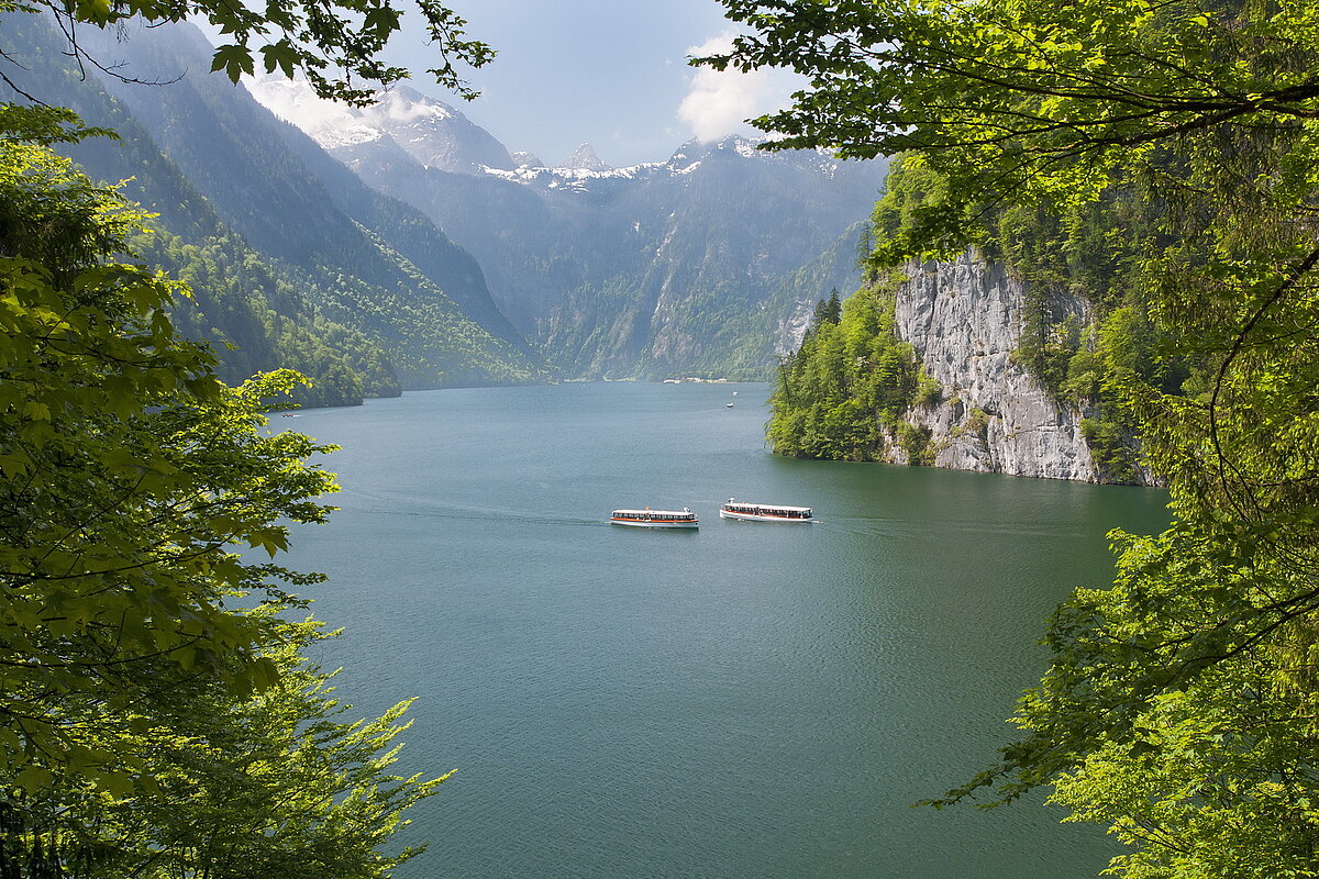 Blick vom Aussichtspunkt auf den Königssee