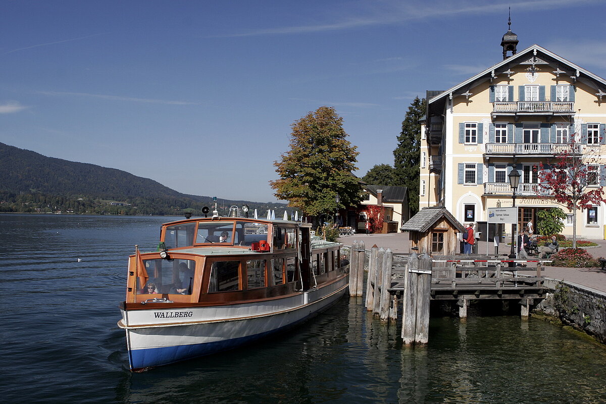 MS WALLBERG am Steg Rathaus Tegernsee